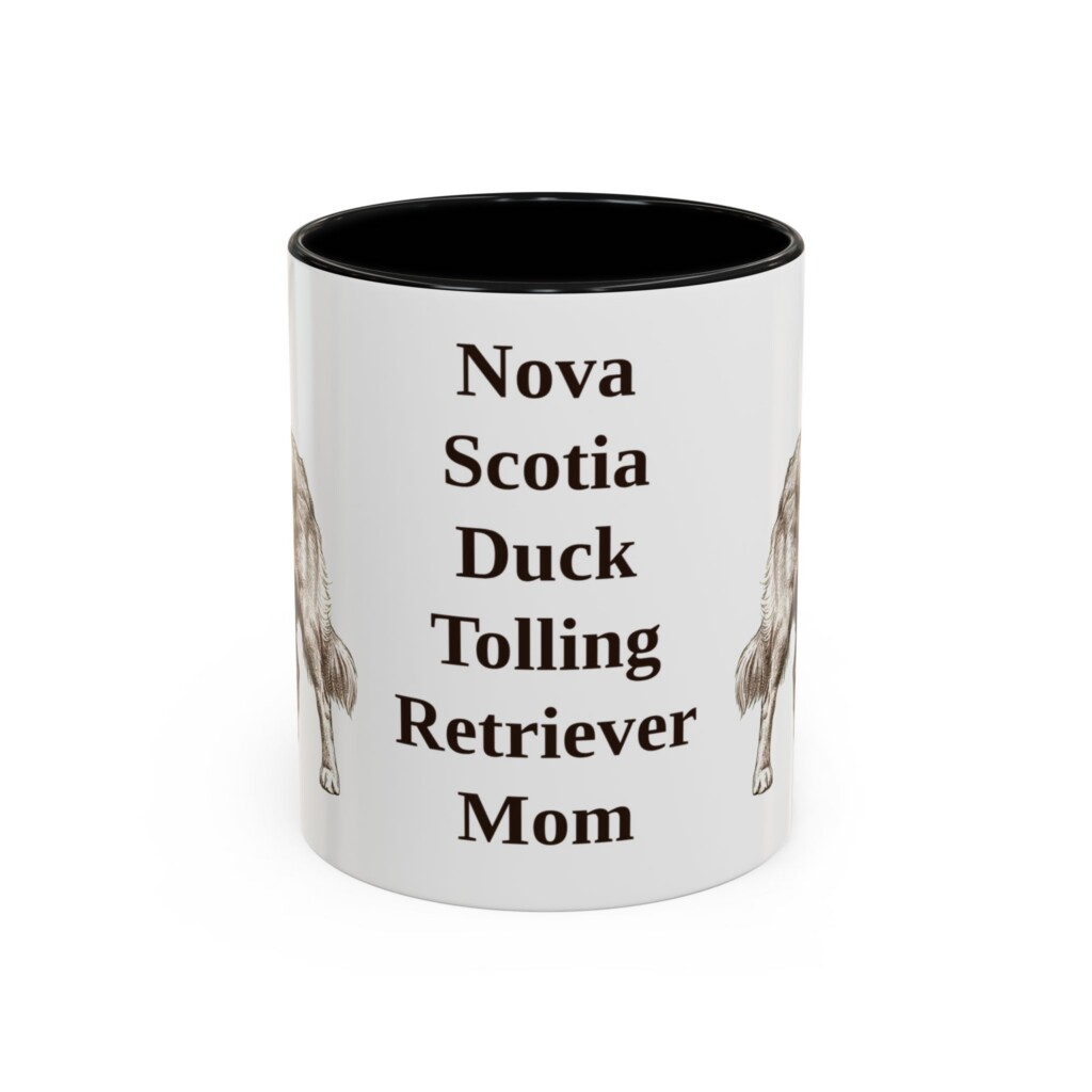 11oz Nova Scotia Duck Tolling Retriever Dog Mom Mug, Vintage Sketch Coffee Mug, Dog Mom Gift