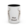 15oz Plott Hound Mug, Vintage Dog Portrait Coffee Mug, Dog Lover Gift