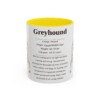 11oz Greyhound Mug, Red, front view