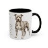 11oz Pit Bull Mug, Black, right side view