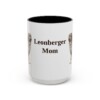 15oz Leonberger Dog Mom Mug, Vintage Sketch Coffee Mug, Dog Mom Gift