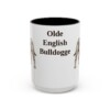15oz Olde English Bulldogge Mug, Vintage Dog Portrait Coffee Mug, Dog Lover Gift