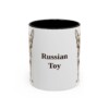 11oz Russian Toy Mug, Vintage Dog Portrait Coffee Mug, Dog Lover Gift