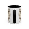 11oz Pomeranian Mug, Black, back view