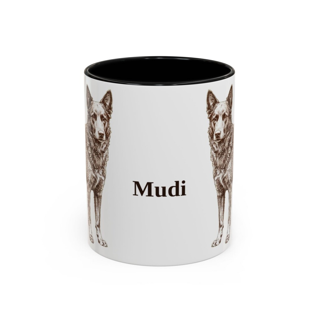 7559822982761353068_2048.jpeg 11oz Mudi Mug, Vintage Dog Portrait Coffee Mug, Dog Lover Gift
