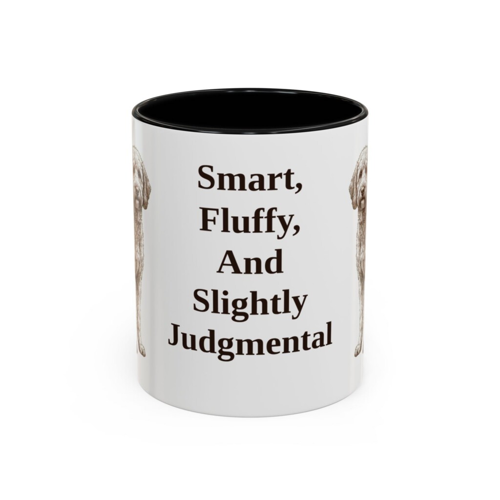 11oz Funny Poodle Mix Mug, Vintage Dog Coffee Mug, Dog Lover Gift