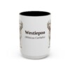15oz Westiepoo Latin Mug, Vintage Dog Coffee Mug, Dog Lover Gift