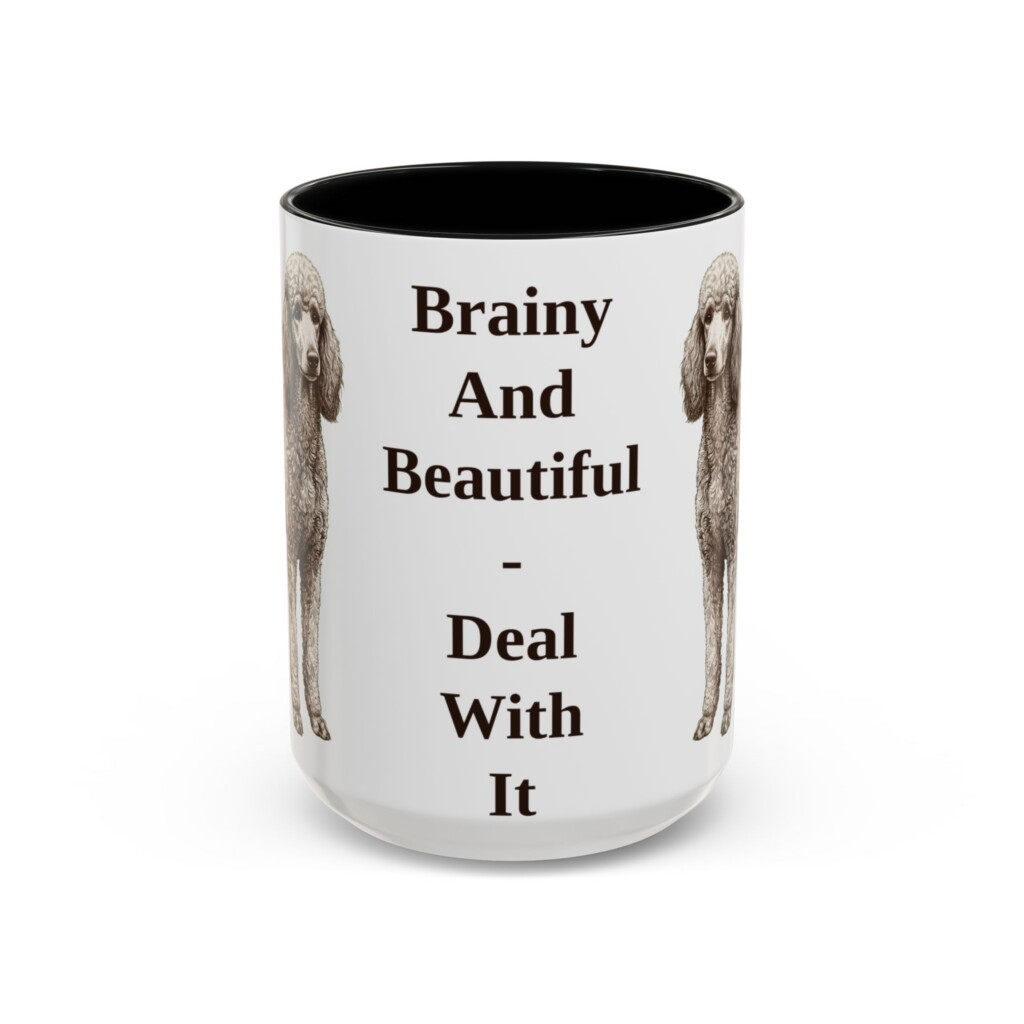 7613723067128292613_2048.jpeg 15oz Funny Standard Poodle Mug, Vintage Dog Coffee Mug, Dog Lover Gift
