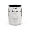 7614902698393676681_2048.jpeg 15oz Irish Terrier Mug, Illustrated Dog Breed Facts Coffee Mug, Vintage Dog Keepsake Gift