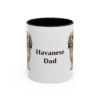 11oz Havanese Dog Dad Mug, Vintage Sketch Coffee Mug, Dog Dad Gift