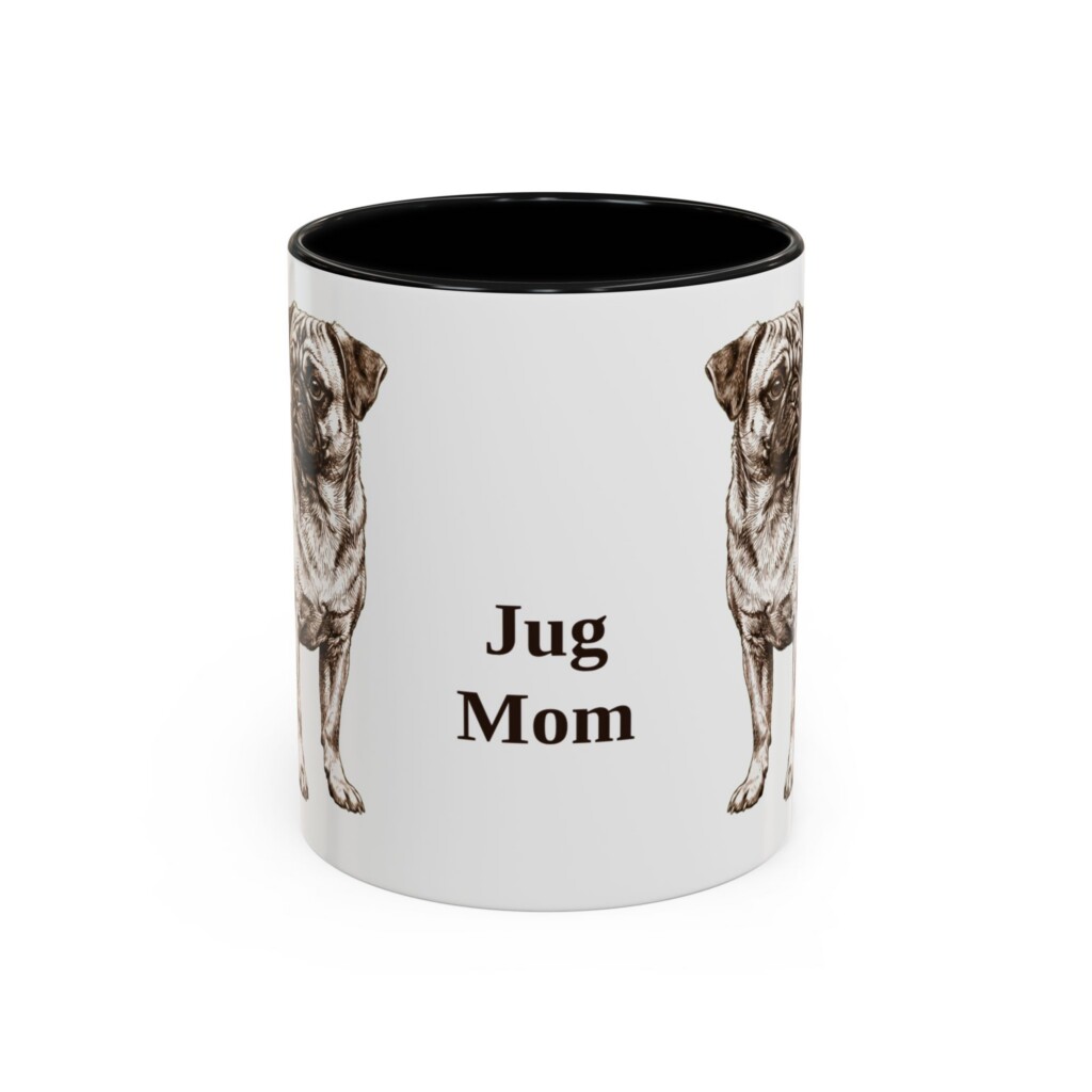 11oz Jug Dog Mom Mug, Vintage Sketch Coffee Mug, Dog Mom Gift