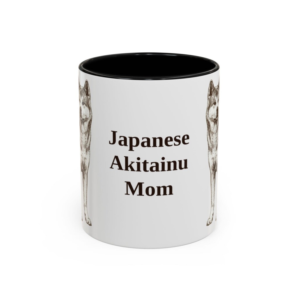 7765521736976909033_2048.jpeg 11oz Japanese Akitainu Dog Mom Mug, Vintage Sketch Coffee Mug, Dog Mom Gift