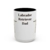 15oz Labrador Retriever Dog Dad Mug, Vintage Sketch Coffee Mug, Dog Dad Gift