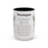 15oz Westiepoo Mug, Illustrated Dog Breed Facts Coffee Mug, Vintage Dog Keepsake Gift