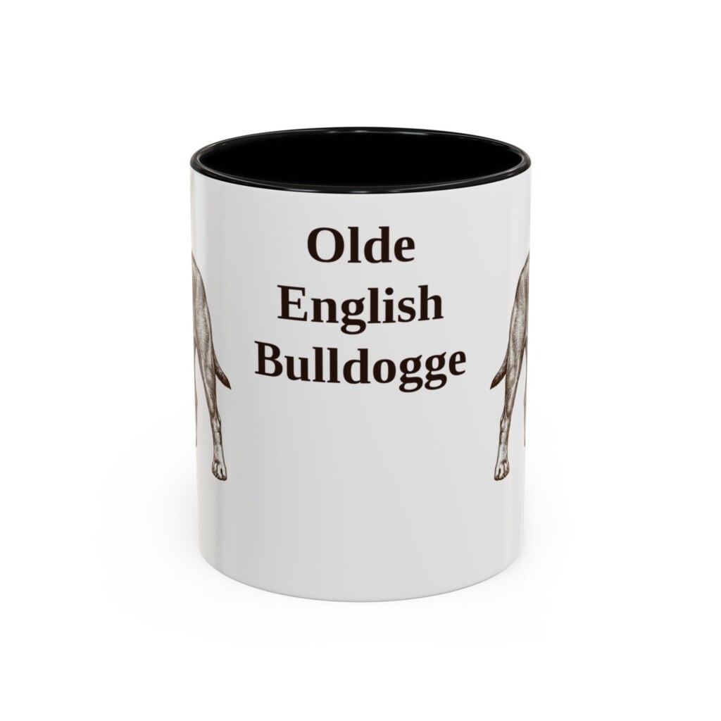 11oz Olde English Bulldogge Mug, Vintage Dog Portrait Coffee Mug, Dog Lover Gift