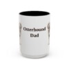 15oz Otterhound Dog Dad Mug, Vintage Sketch Coffee Mug, Dog Dad Gift