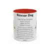 11oz Rescue Dog Mug, Illustrated Dog Breed Facts Coffee Mug, Vintage Dog Keepsake Gift