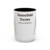 15oz Tenterfield Terrier Latin Mug, Vintage Dog Coffee Mug, Dog Lover Gift