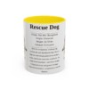 11oz Rescue Dog Mug, Illustrated Dog Breed Facts Coffee Mug, Vintage Dog Keepsake Gift