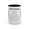 15oz Plott Hound Mug, Black, front view