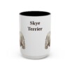 15oz Skye Terrier Mug, Vintage Dog Portrait Coffee Mug, Dog Lover Gift