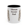 11oz Tibetan Terrier Dog Dad Mug, Vintage Sketch Coffee Mug, Dog Dad Gift