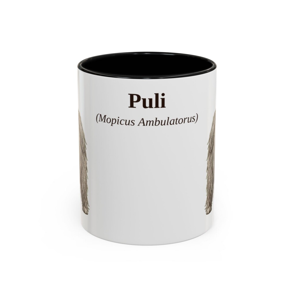 8208970632126638012_2048.jpeg 11oz Puli Latin Mug, Vintage Dog Coffee Mug, Dog Lover Gift