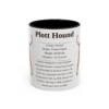 11oz Plott Hound Mug, Black, front view