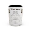 15oz Welsh Terrier Mug, Illustrated Dog Breed Facts Coffee Mug, Vintage Dog Keepsake Gift