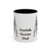 11oz Norfolk Terrier Dog Dad Mug, Vintage Sketch Coffee Mug, Dog Dad Gift