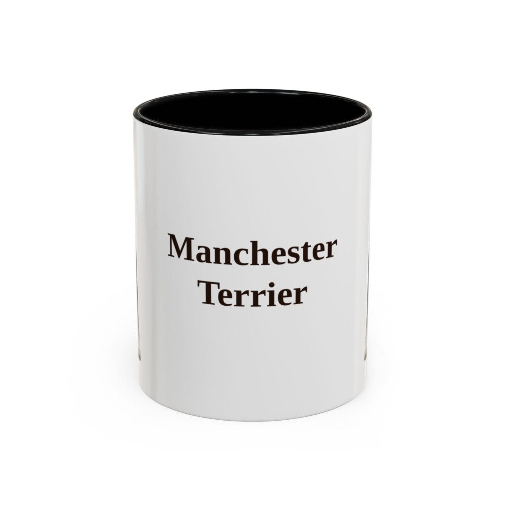 11oz Manchester Terrier Mug, Vintage Dog Portrait Coffee Mug, Dog Lover Gift