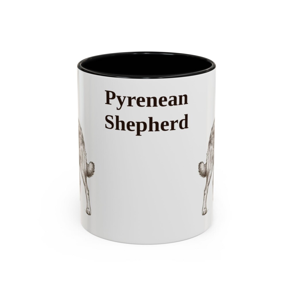 8360509849532115504_2048.jpeg 11oz Pyrenean Shepherd Mug, Vintage Dog Portrait Coffee Mug, Dog Lover Gift