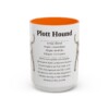 15oz Plott Hound Mug, Pink, front view
