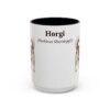 15oz Horgi Latin Mug, Vintage Dog Coffee Mug, Dog Lover Gift