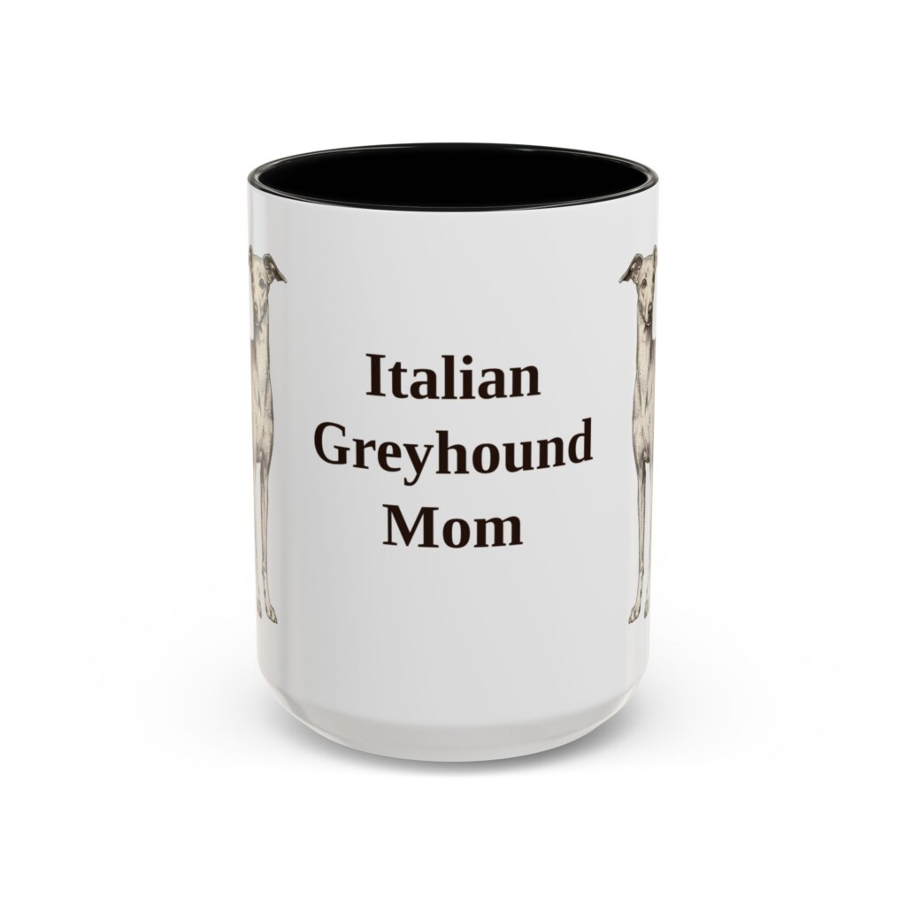 8811115758894052296_2048.jpeg 15oz Italian Greyhound Dog Mom Mug, Vintage Sketch Coffee Mug, Dog Mom Gift