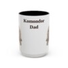 15oz Komondor Dog Dad Mug, Vintage Sketch Coffee Mug, Dog Dad Gift