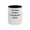 11oz Treeing Walker Coonhound Dog Mom Mug, Vintage Sketch Coffee Mug, Dog Mom Gift