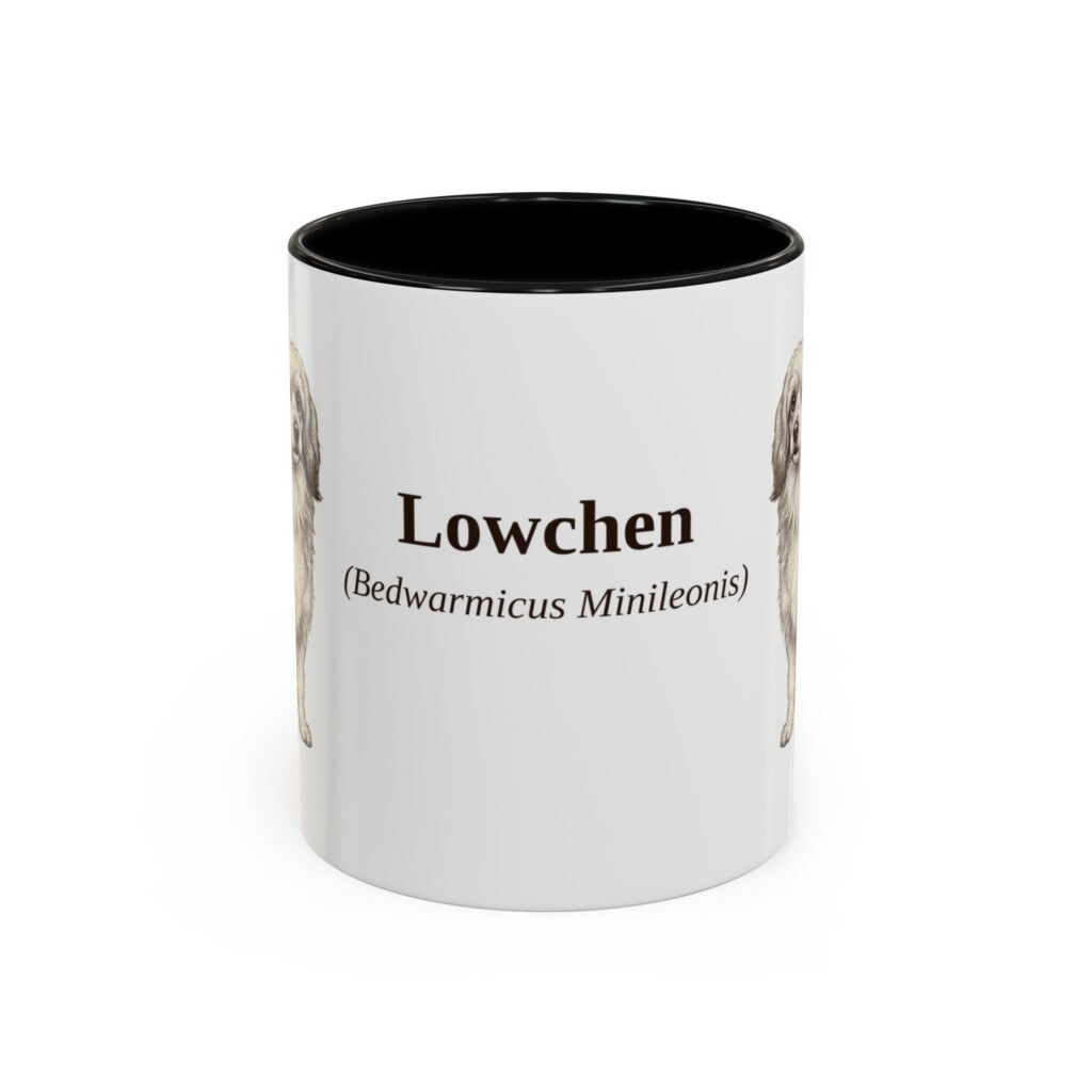 11oz Lowchen Latin Mug, Vintage Dog Coffee Mug, Dog Lover Gift