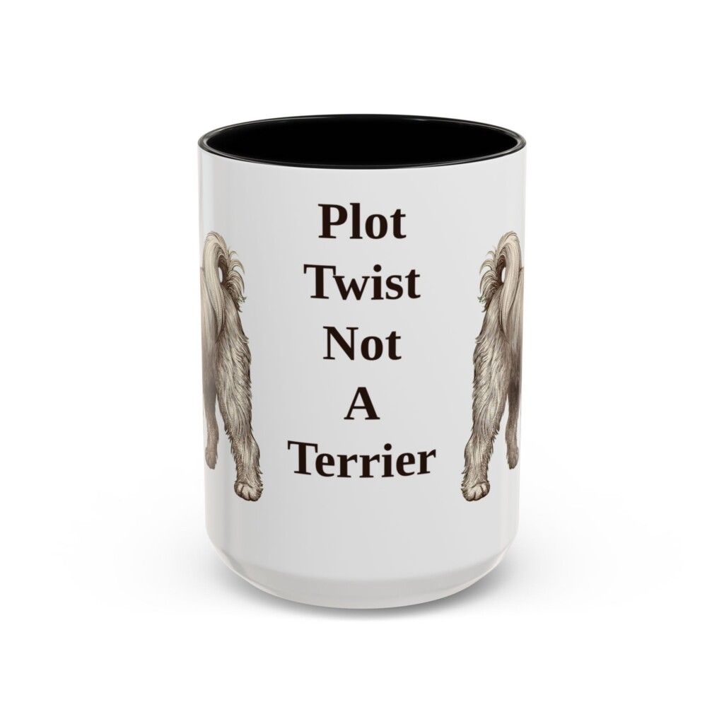 15oz Funny Tibetan Terrier Mug, Vintage Dog Coffee Mug, Dog Lover Gift