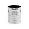 11oz Mastiff Mug, Illustrated Dog Breed Facts Coffee Mug, Vintage Dog Keepsake Gift
