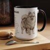 15oz Pomeranian Mug, Black, lifestyle photo