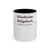 11oz Rhodesian Ridgeback Latin Mug, Vintage Dog Coffee Mug, Dog Lover Gift