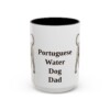 15oz Portuguese Water Dog Dog Dad Mug, Vintage Sketch Coffee Mug, Dog Dad Gift