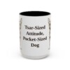 15oz Funny Russian Toy Mug, Vintage Dog Coffee Mug, Dog Lover Gift
