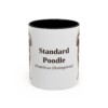 11oz Standard Poodle Latin Mug, Vintage Dog Coffee Mug, Dog Lover Gift