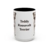 15oz Teddy Roosevelt Terrier Mug, Vintage Dog Portrait Coffee Mug, Dog Lover Gift