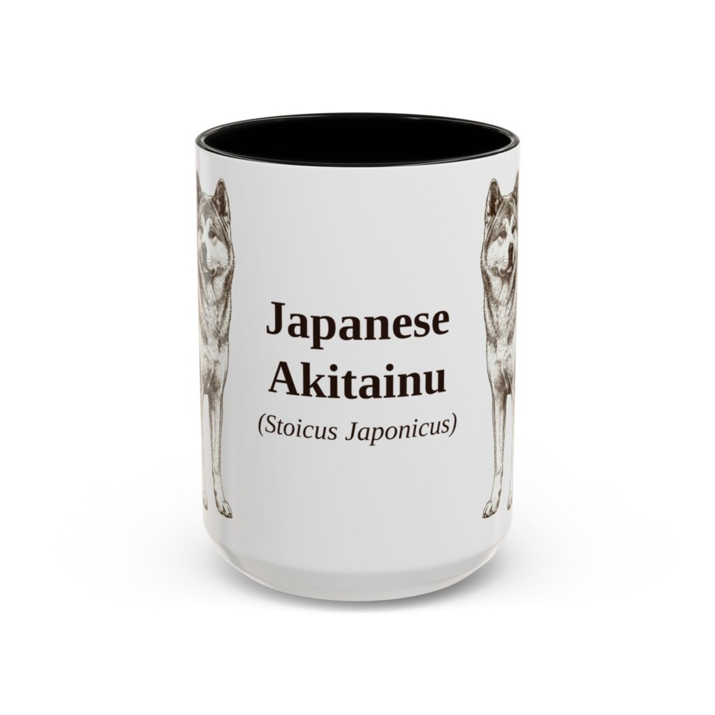 9227306468828616981_2048.jpeg 15oz Japanese Akitainu Latin Mug, Vintage Dog Coffee Mug, Dog Lover Gift