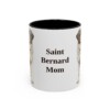 11oz Saint Bernard Dog Mom Mug, Vintage Sketch Coffee Mug, Dog Mom Gift