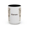 15oz Kuvasz Mug, Vintage Dog Portrait Coffee Mug, Dog Lover Gift