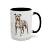 15oz Pit Bull Mug, Black, right side view